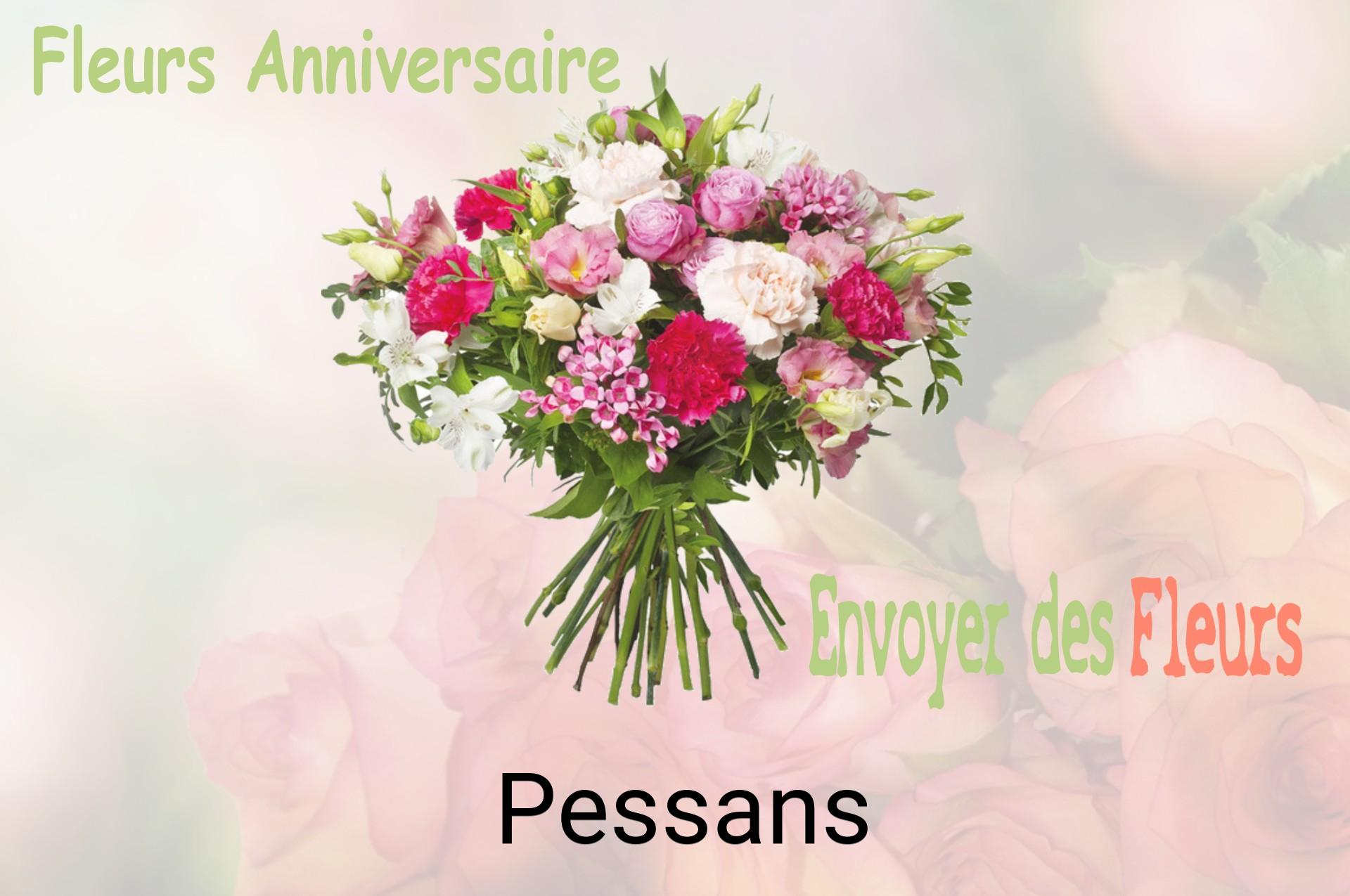Bouquet de fleurs d’anniversaire livré à Pessans